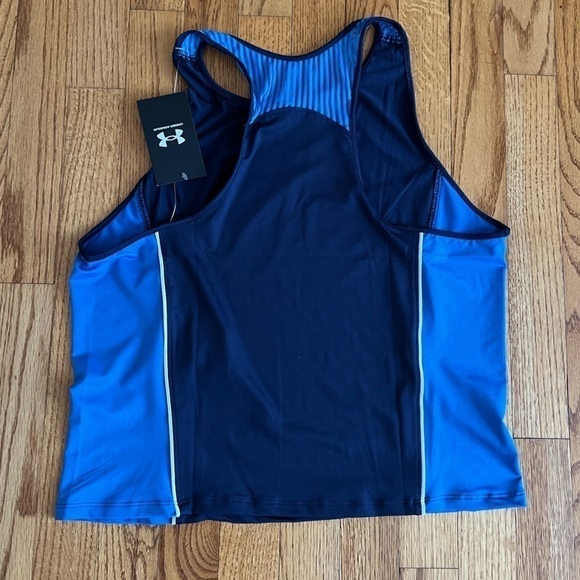 Under Armour Women’s Blue HeatGear Workout Tank Brand New - Picture 9 of 10